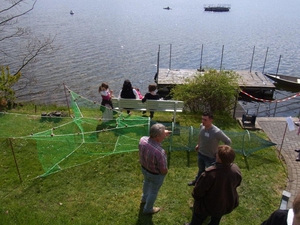 So sieht eine Hecht-Reuse aus. Am Möhnesee erfahren Sie auch alles über Fischzucht und -besatz.